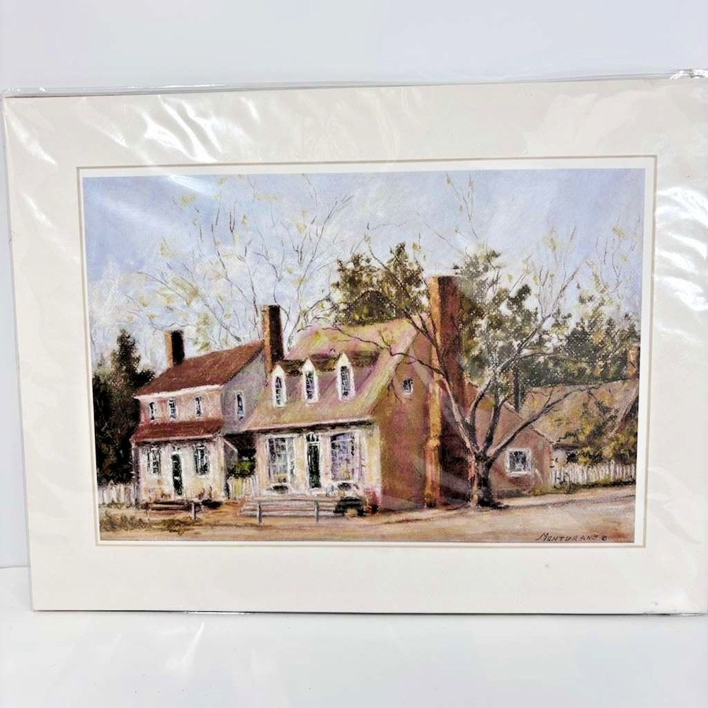 Caesar Monturano Davidson's Shop Williamsburg VA Pastel Print Proto Graphics